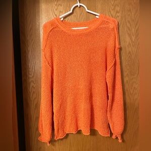 POL Cozy Orange Knit Sweater